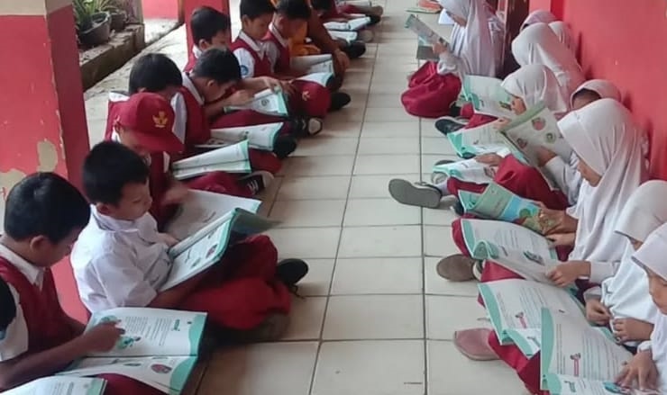SDN Tobat IV Pertajam Daya Ingat dengan Membiasakan Baca Buku 