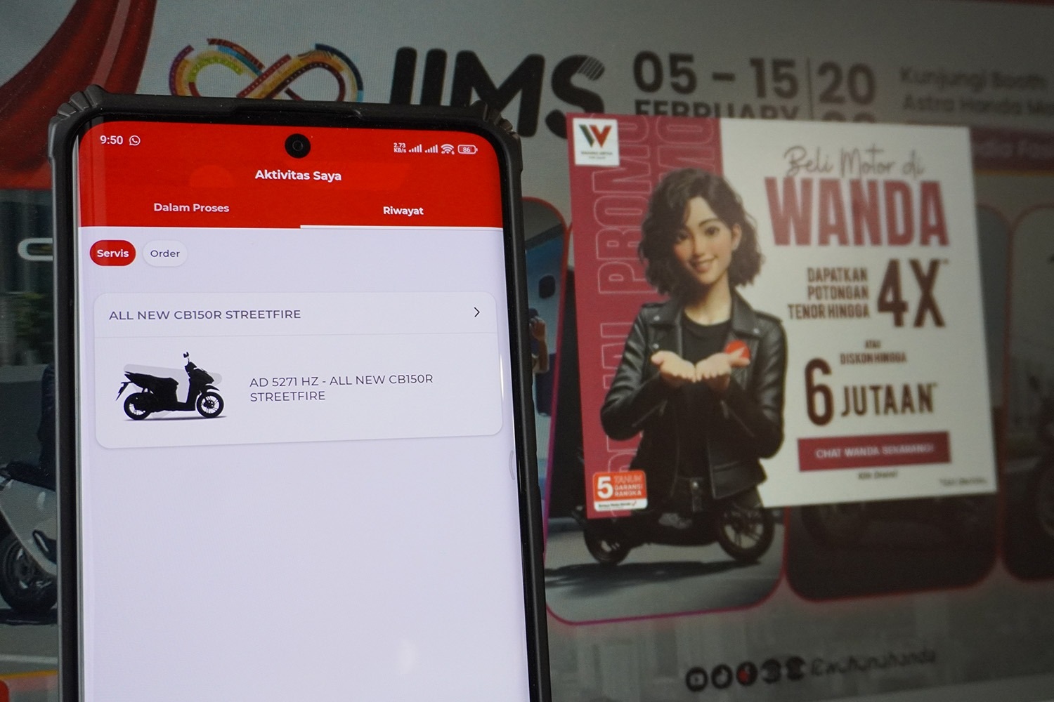 Ada Wanda, Konsumen Honda Makin Mudah Pantau Riwayat Servis