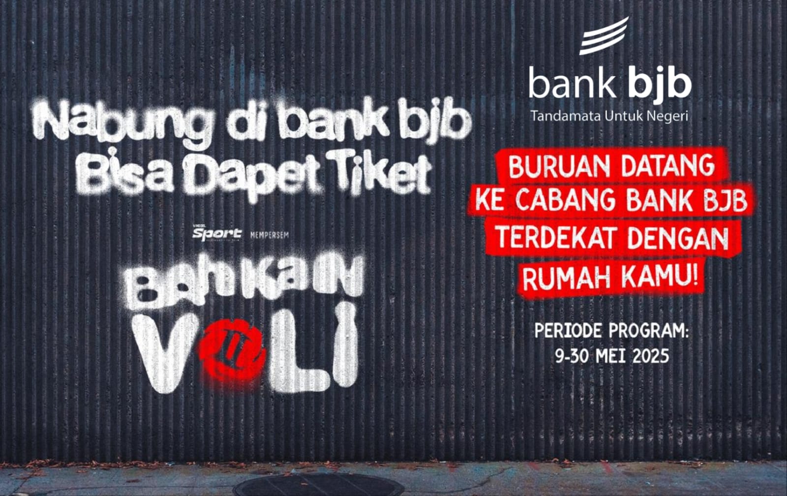 bank bjb Bersama Vindes Hadirkan Hiburan dan Solusi Finansial Pada Event “Bahkan Voli”