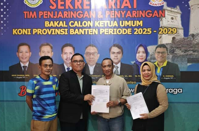 Revisi Surat Dukungan Balon Ketua KONI Banten, Timses Agus Rasyid Serahkan Lebih Awal