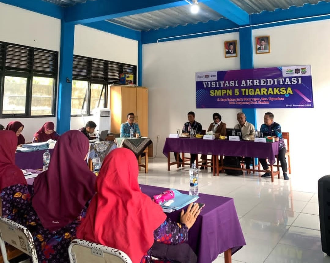SMPN 5 Tigaraksa Laksanakan Visitasi Akreditasi, Optimis Mutu Pendidikan Meningkat 
