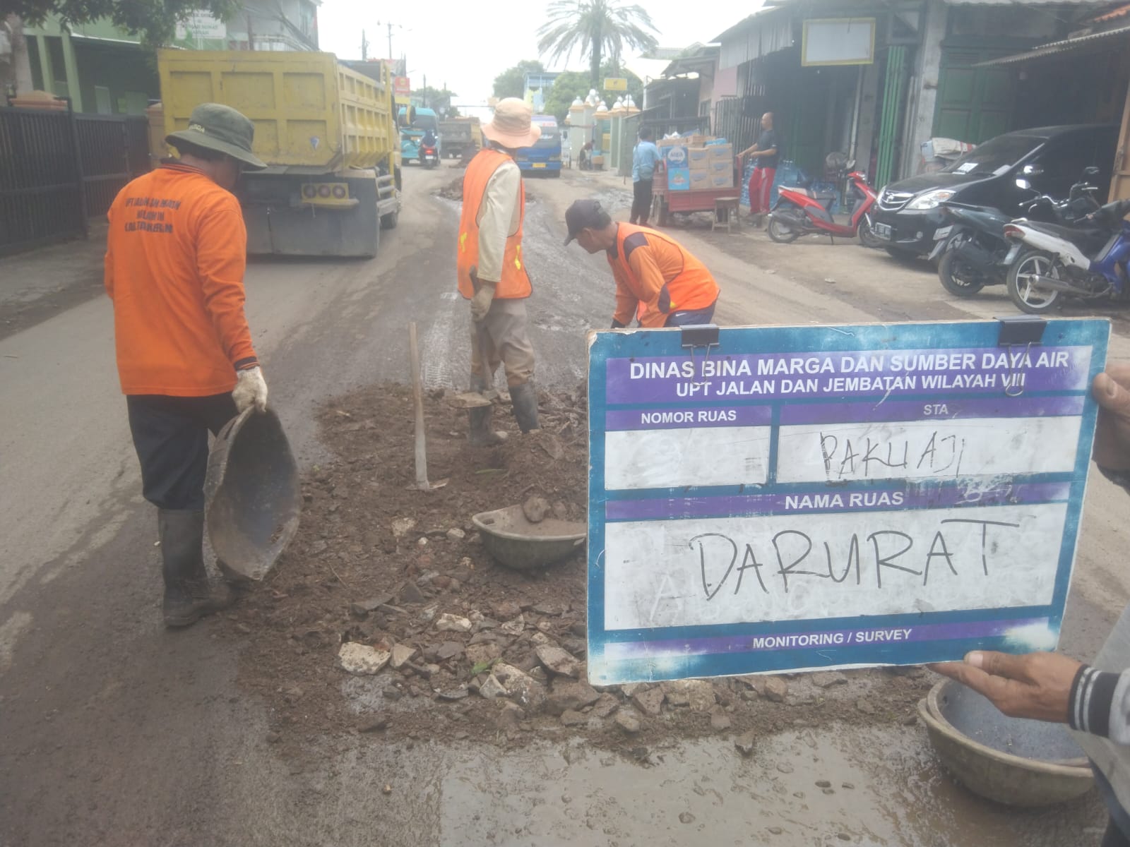 Perbaikan Jalan Gardu–Tanah Merah Pakuhaji, Tekan Resiko Kecelakaan, Ditangani Darurat