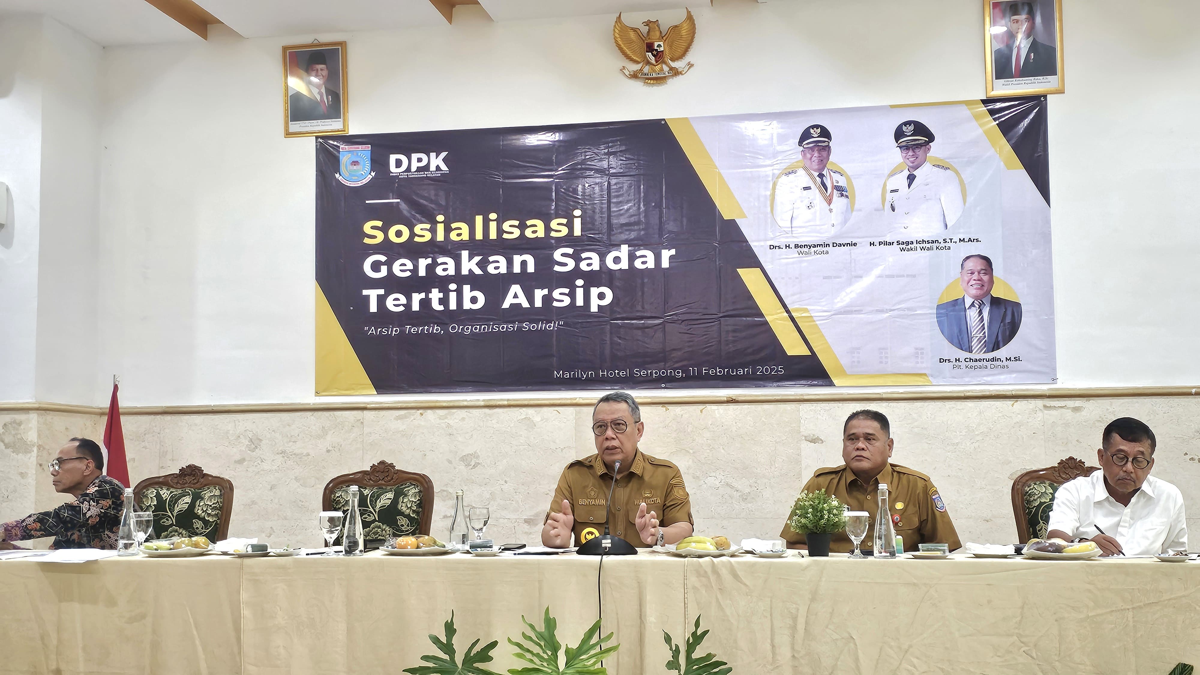 Benyamin Dorong OPD Laksanakan Tata Kearsipan Secara Baik