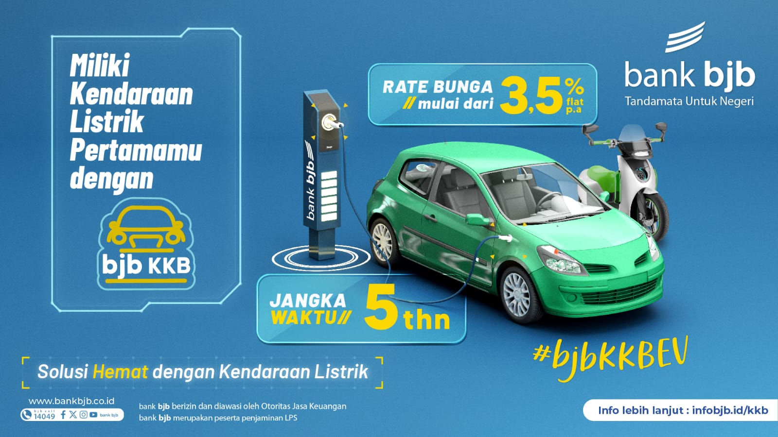 Solusi Finansial Ramah Lingkungan, bank bjb hadirkan bjb KKB Kendaraan Listrik