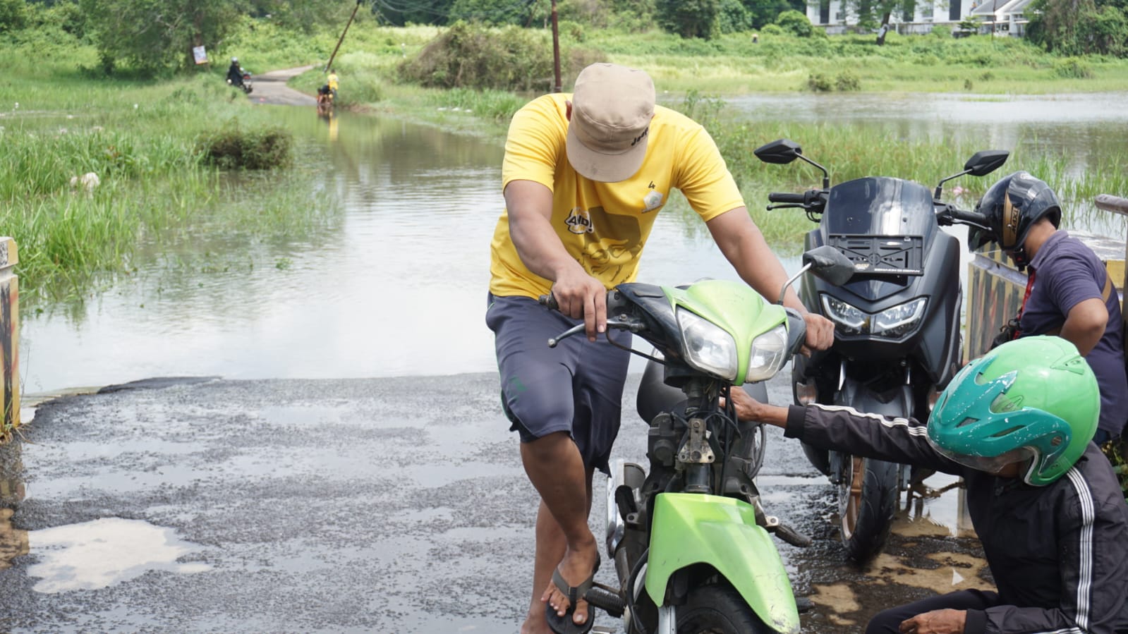 Jalan di Desa Jambu Terendam Banjir, Padahal Setiap Musrenbang Sudah Ajukan Penurapan