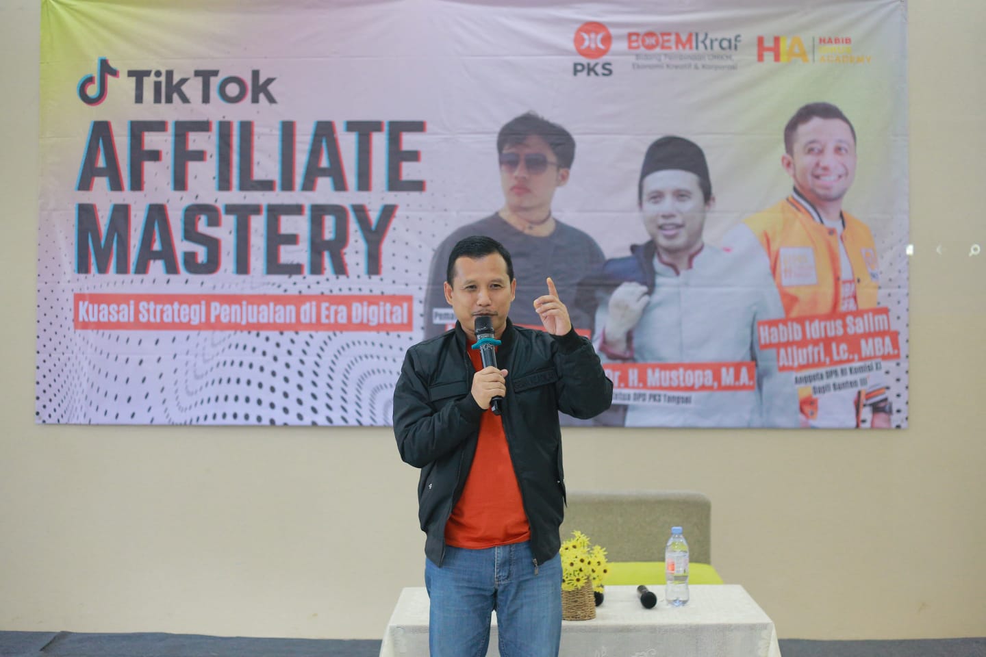 BOEMKRAFT DPD PKS Tangsel Gandeng Habib Idrus, Gelar Pelatihan Affiliate TikTok dan Shopee