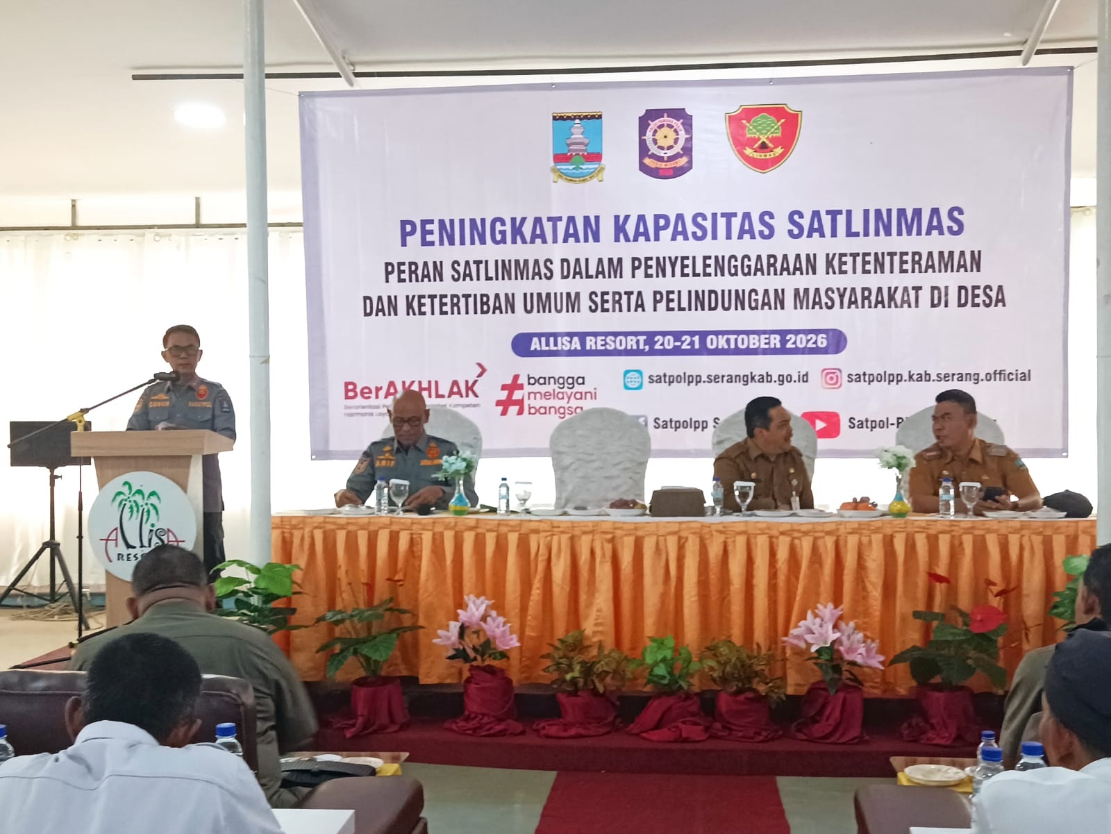 326 Satlinmas Desa Dilatih Peningkatan Kapasitas