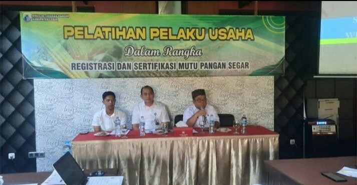 Tingkatkan Mutu Pangan Segar, Disketapang Lebak Latih Pelaku Usaha 