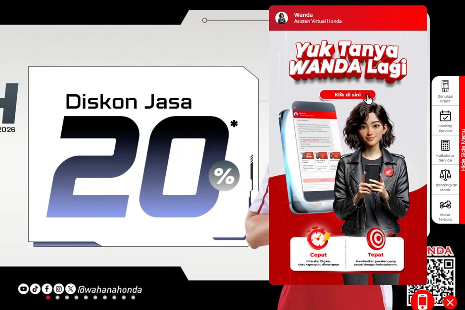 Wahana Permudah Konsumen Honda Lewat Wanda