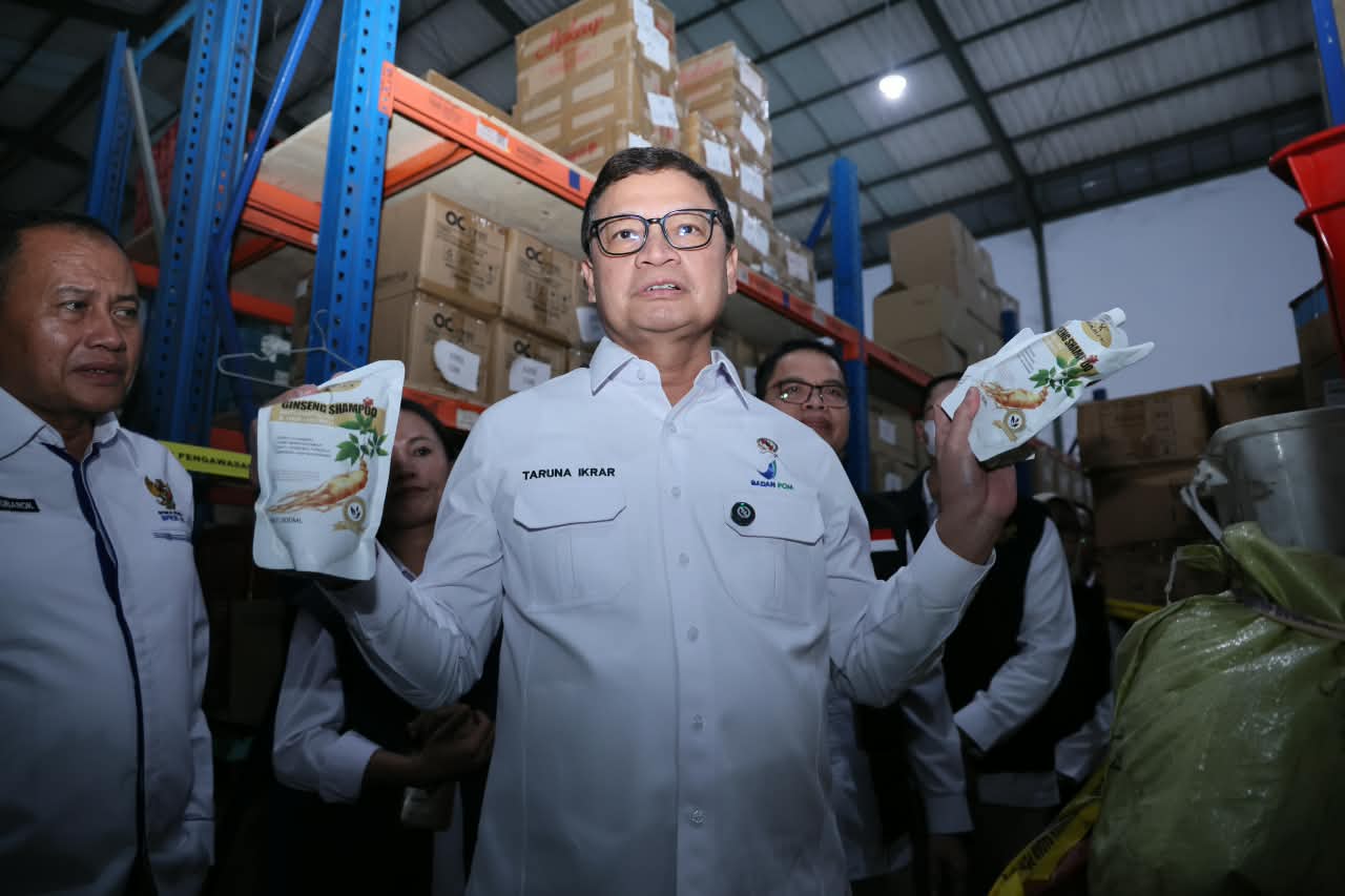 Kosmetik Ilegal Rp25 Miliar Digerebek di Pakuhaji, 459 Ribu Produk Disita