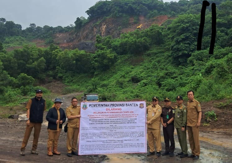 Pemprov Banten Mulai Segel Tambang Ilegal 