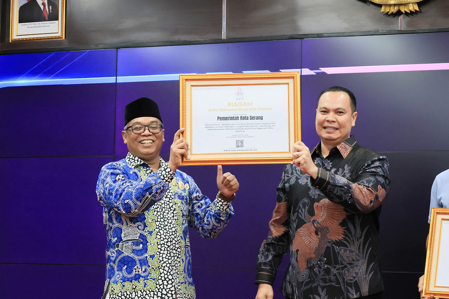 Kota Serang Jadi Terbaik Kelola Karier ASN