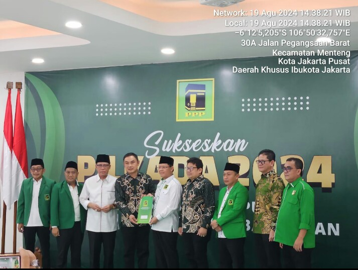 PPP Berikan B1 KWK ke Pasangan Mad Romli-Irvansyah