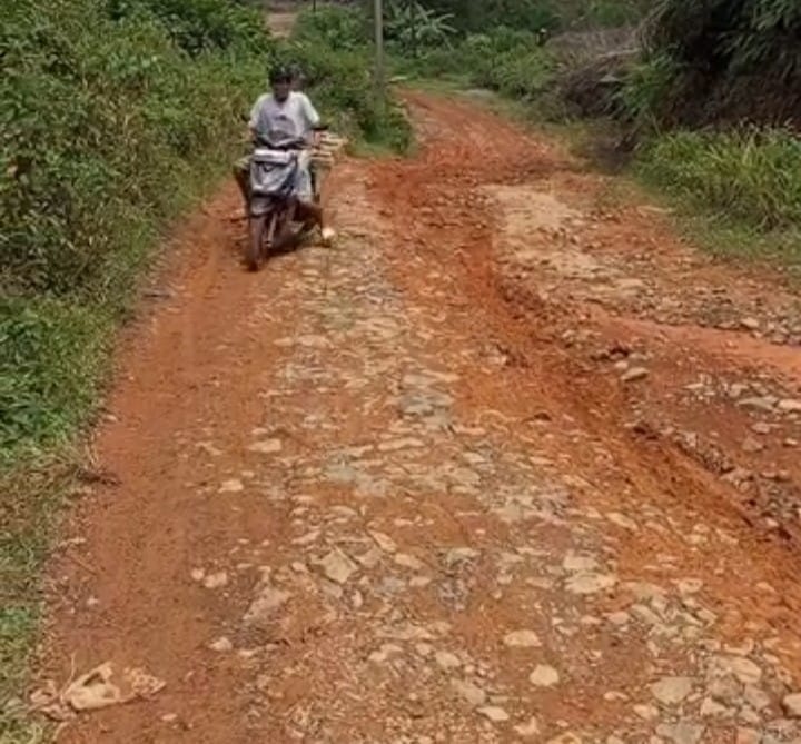 Warga Cigemblong Keluhkan Jalan Kabupaten