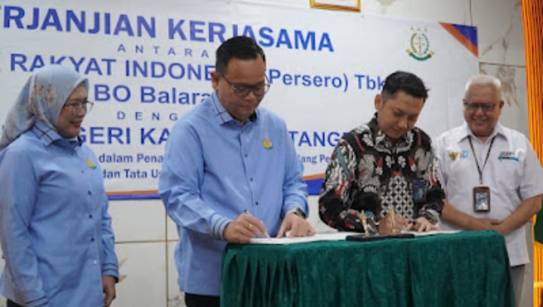 Kejari Kabupaten Tangerang dan BRI Cabang Balaraja Tandatangani Kerjasama