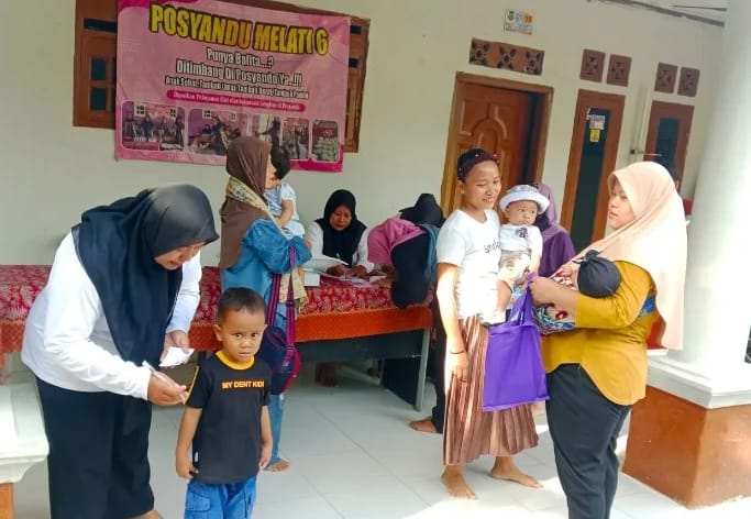 TP PKK Desa Kemuning, Ajak Warga Rutin ke Posyandu