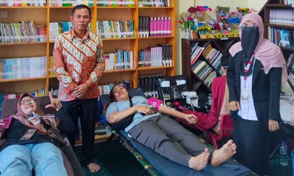 Perpusdes Rajeg Bersatu Gelar Donor Darah, Edukasi dan Aksi Kemanusiaan Berjalan Bersama