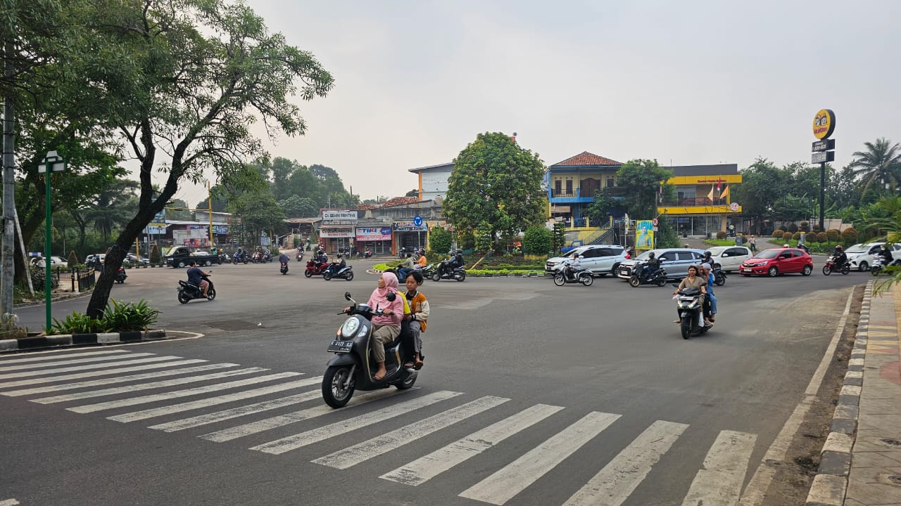 Pembangunan Bundaran Maruga Tunggu Pedestrian Selesai