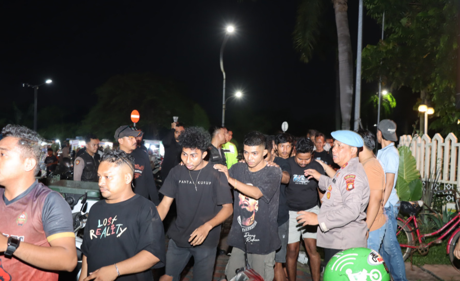 Operasi Berantas Jaya 2025, Puluhan Preman di Tangerang Digiring Polisi