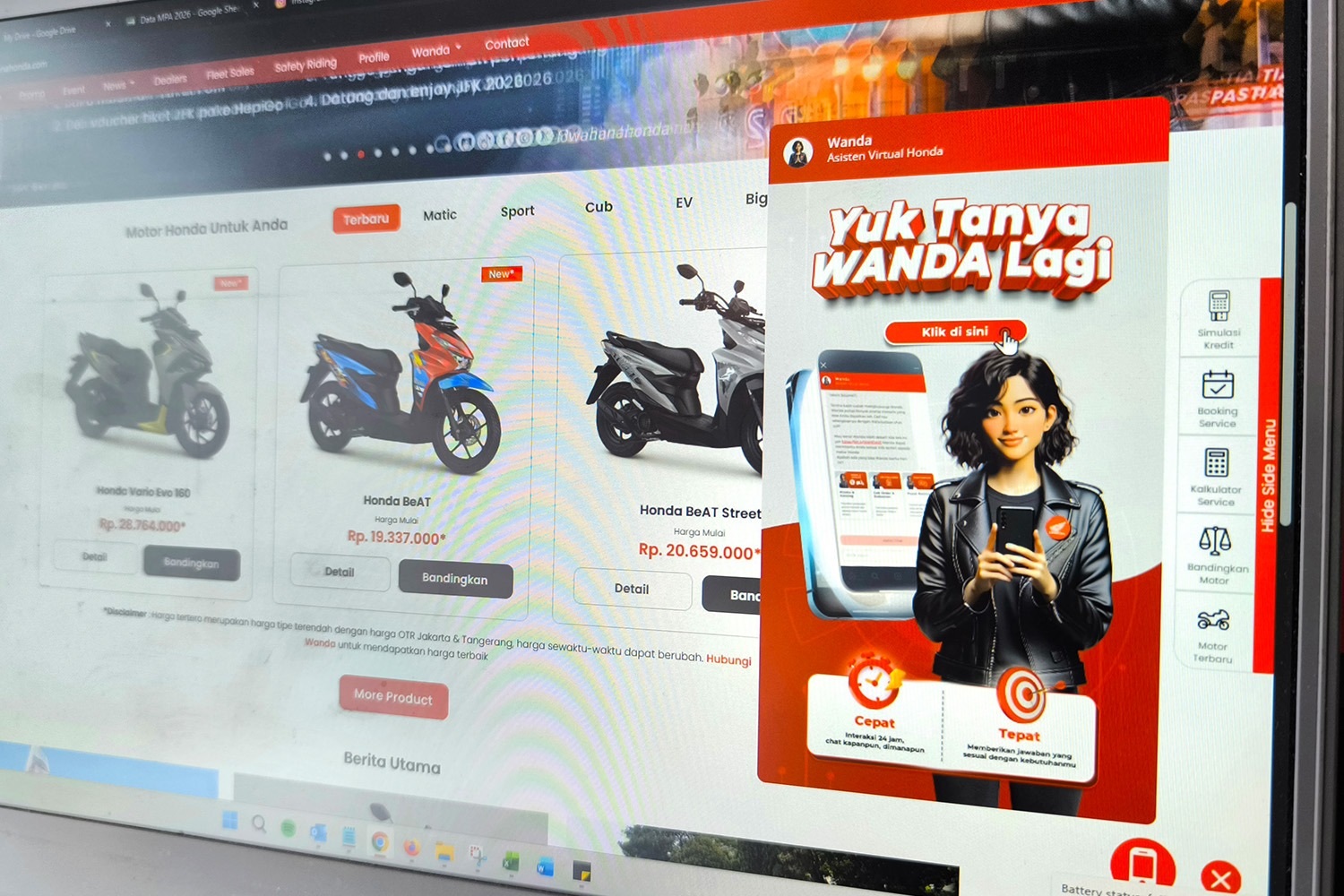 WANDA Permudah Konsumen Honda Akses Informasi Servis 