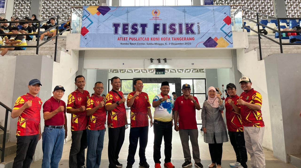 KONI Kota Tangerang Gelar Tes Fisik, Siapkan 1.110 Atlet, Target Pertahankan Juara Umum Porprov