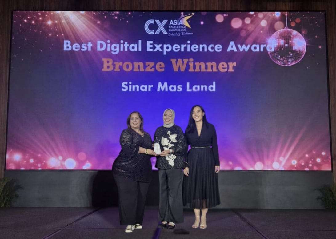 Sinar Mas Land Raih Dua Penghargaan Bergengsi di CX Asia Excellence Awards 2026