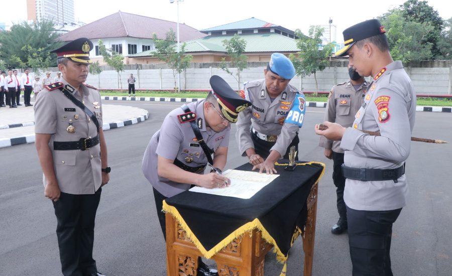 Polres Metro Tangerang Kota Gelar Sertijab dan Pisah Sambut 9 Pejabat Baru