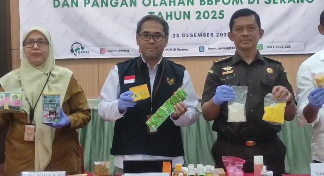 BBPOM Serang Temukan Ribuan Produk Ilegal, Nilai Ekonomi Capai Rp790 Juta
