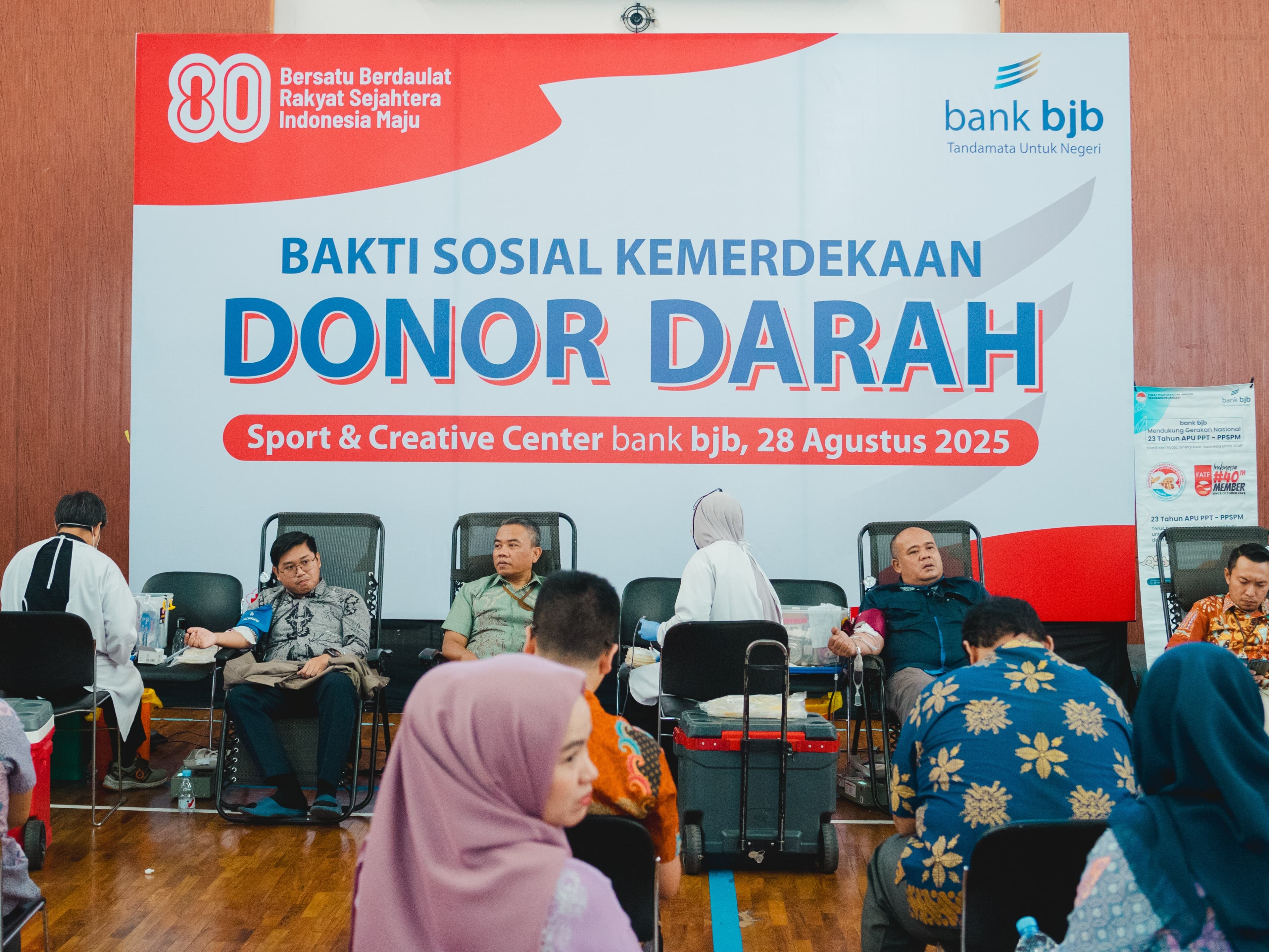 Donor Darah bank bjb Jadi Bukti Nyata Terhadap Kepedulian Sosial di HUT RI ke-80