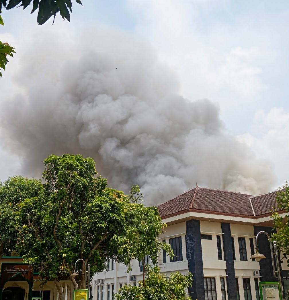 Rapat Bubar Berantakan, Kebakaran di PTA Banten Nyaris Merenggut Nyawa