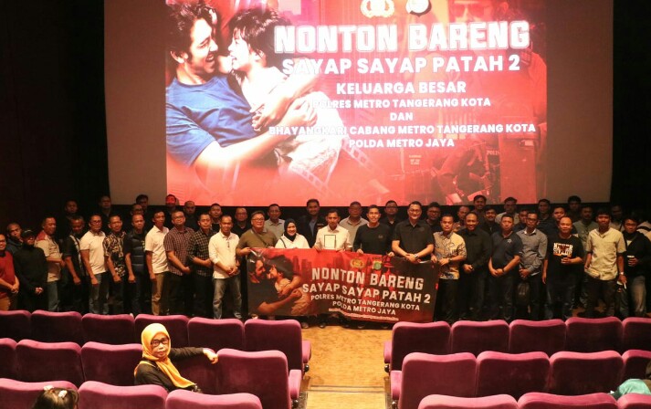 Polres Metro Tangerang Kota Gelar Nobar Sayap-sayap Patah 2, Waspada Paham Radikalisme