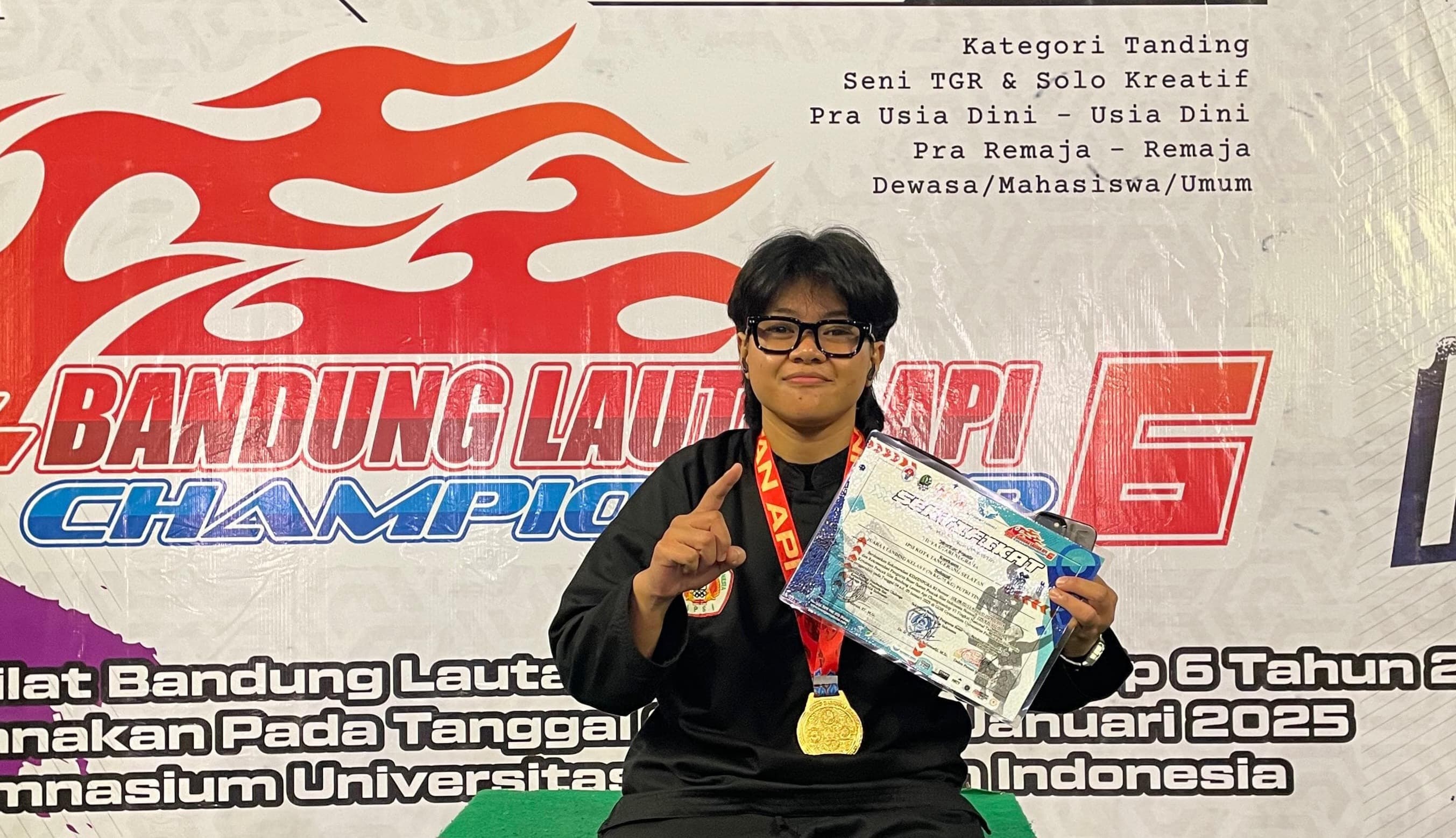 IPSI Tangsel Sabet Emas di Bandung Lautan Api Championship 6