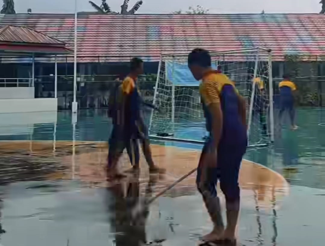 Meski Hujan, Siswa SMPN 2 Pagedangan Anti Mager