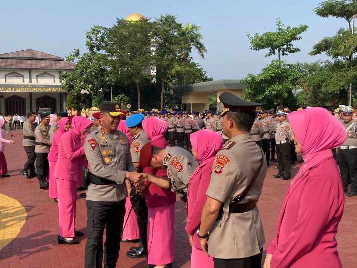 5 PJU Dilantik, Kapolda Banten:  Kedepankan Kegiatan Pencegahan Potensi Gangguan Kamtibmas