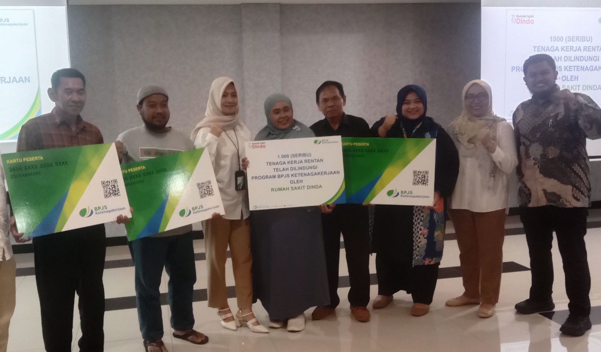 RS Dinda Lindungi Seribu Pekerja Rentan Melalui Program Sertakan BPJamsostek