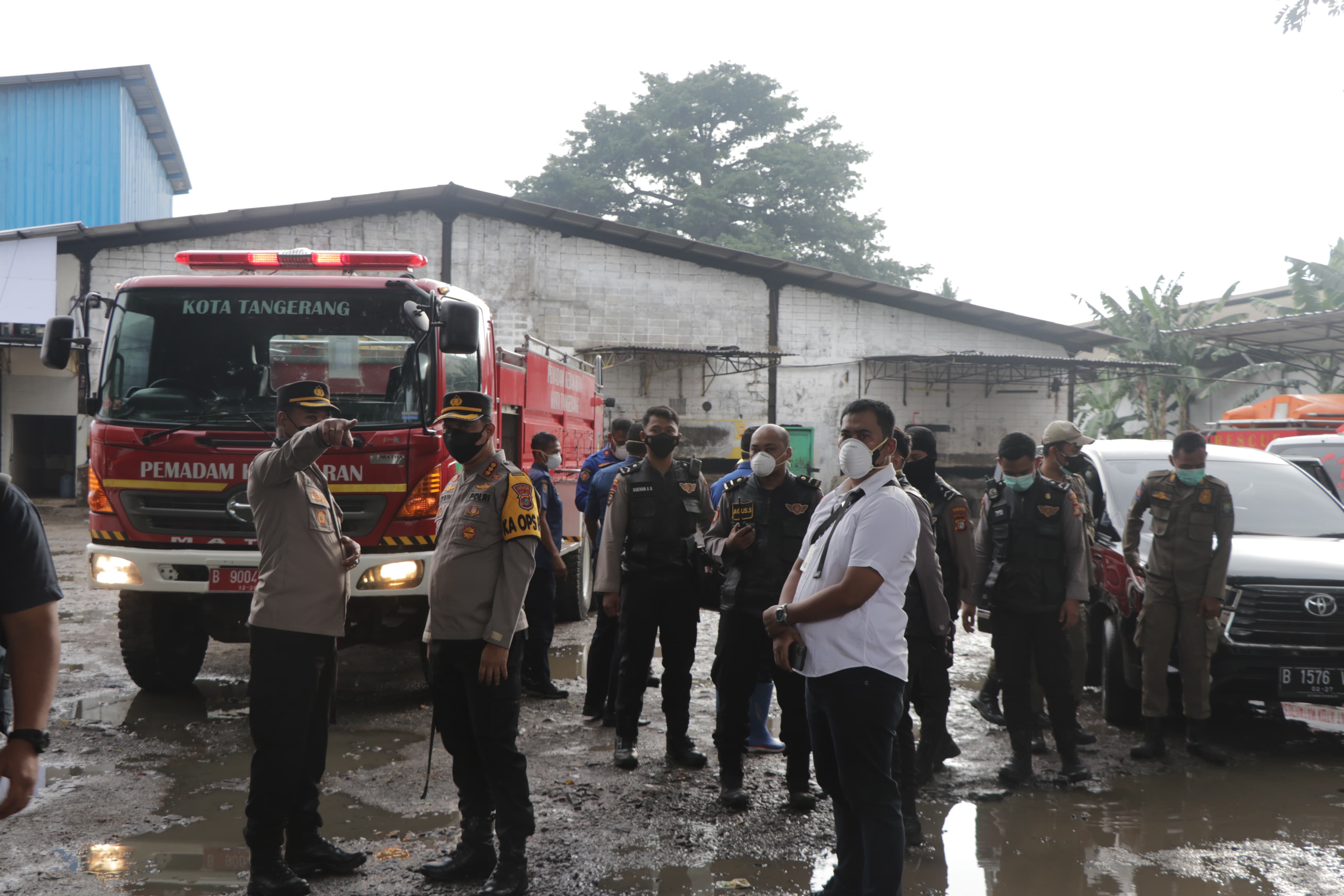 Gas NH3 Pabrik Es Bocor, Polres Metro Tangerang Kota Lakukan Penyelidikan