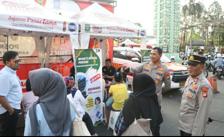 Ramadan, Polrestro Tangerang Kota Bhakti Sosial Presisi Periksa Kesehatan Gratis