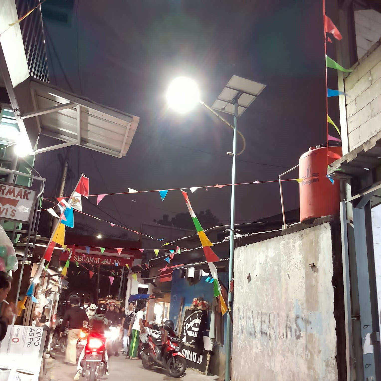 Gercep, PJU Solar Cell Padam di Ciputat Kembali Menyala