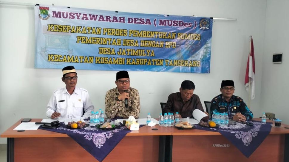 Pemdes Jatimulya Gelar Musdes untuk Susun Bumdes