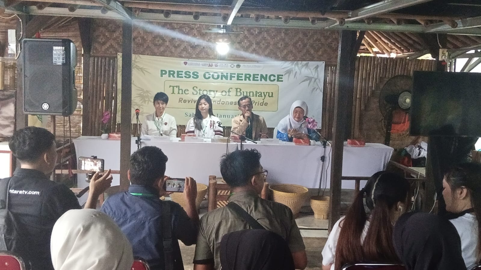 Program Kolaborasi The Story of Buniayu di Desa Buniayu. Angkat Bambu ke Ranah Internasional