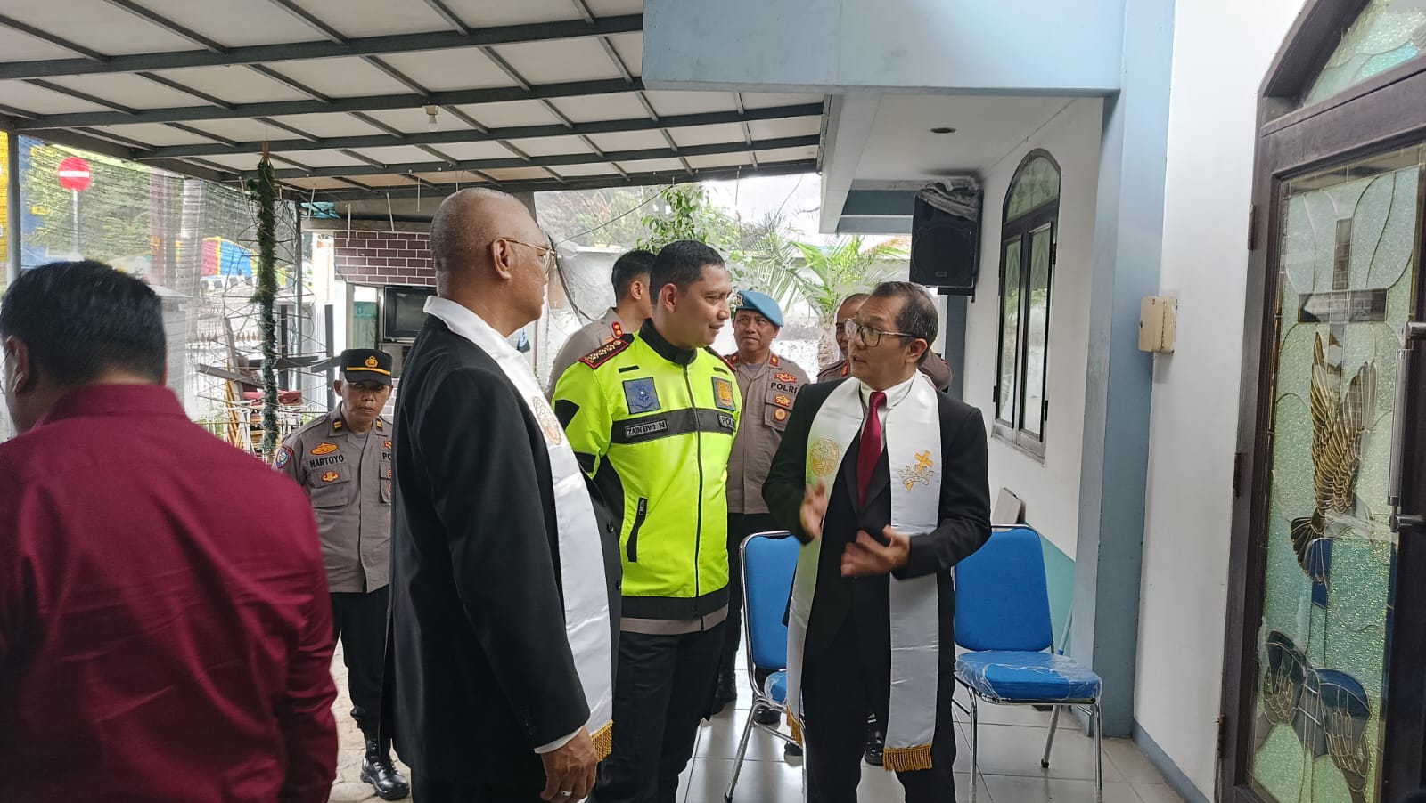 Kenaikan Isa Al-Masih, Kapolres Metro Tangerang Kota Naik Motor Pantau Gereja