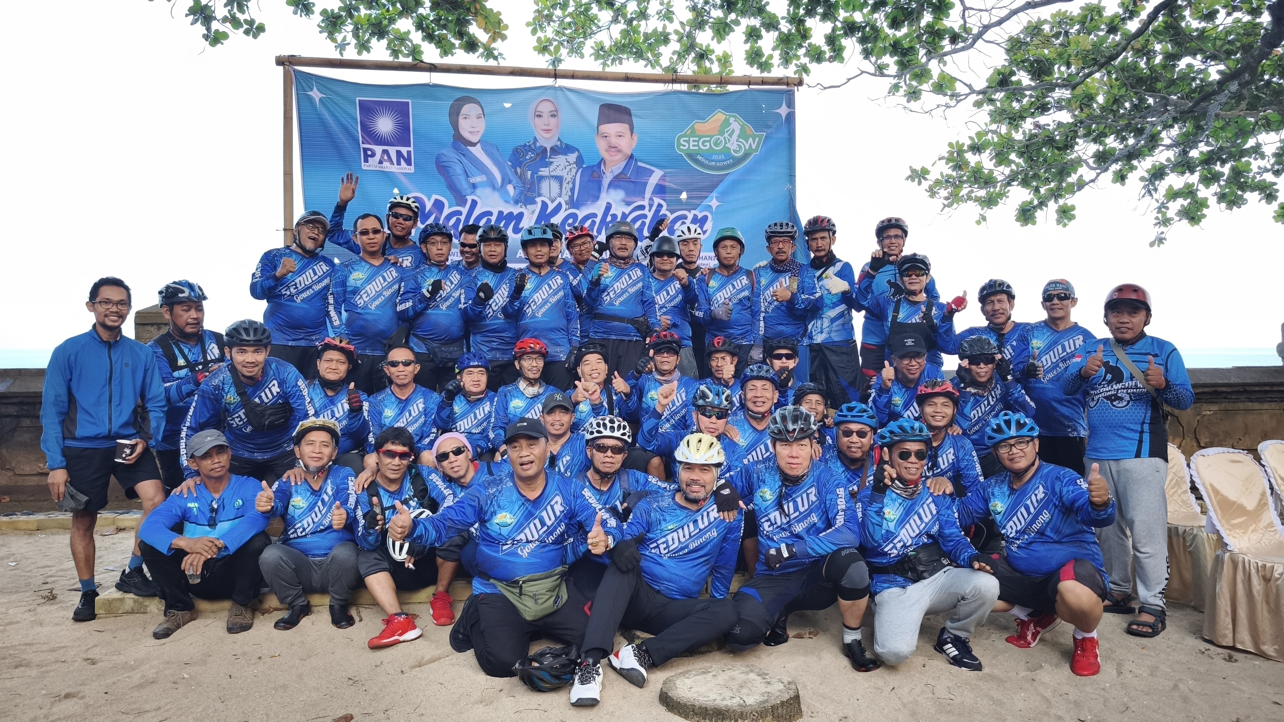 Semangat Gowes Bareng Komunitas Segoow  (Sedulur Gowes) Rayakan Milad Ke-3 dengan Jalur Syahdu di Carita