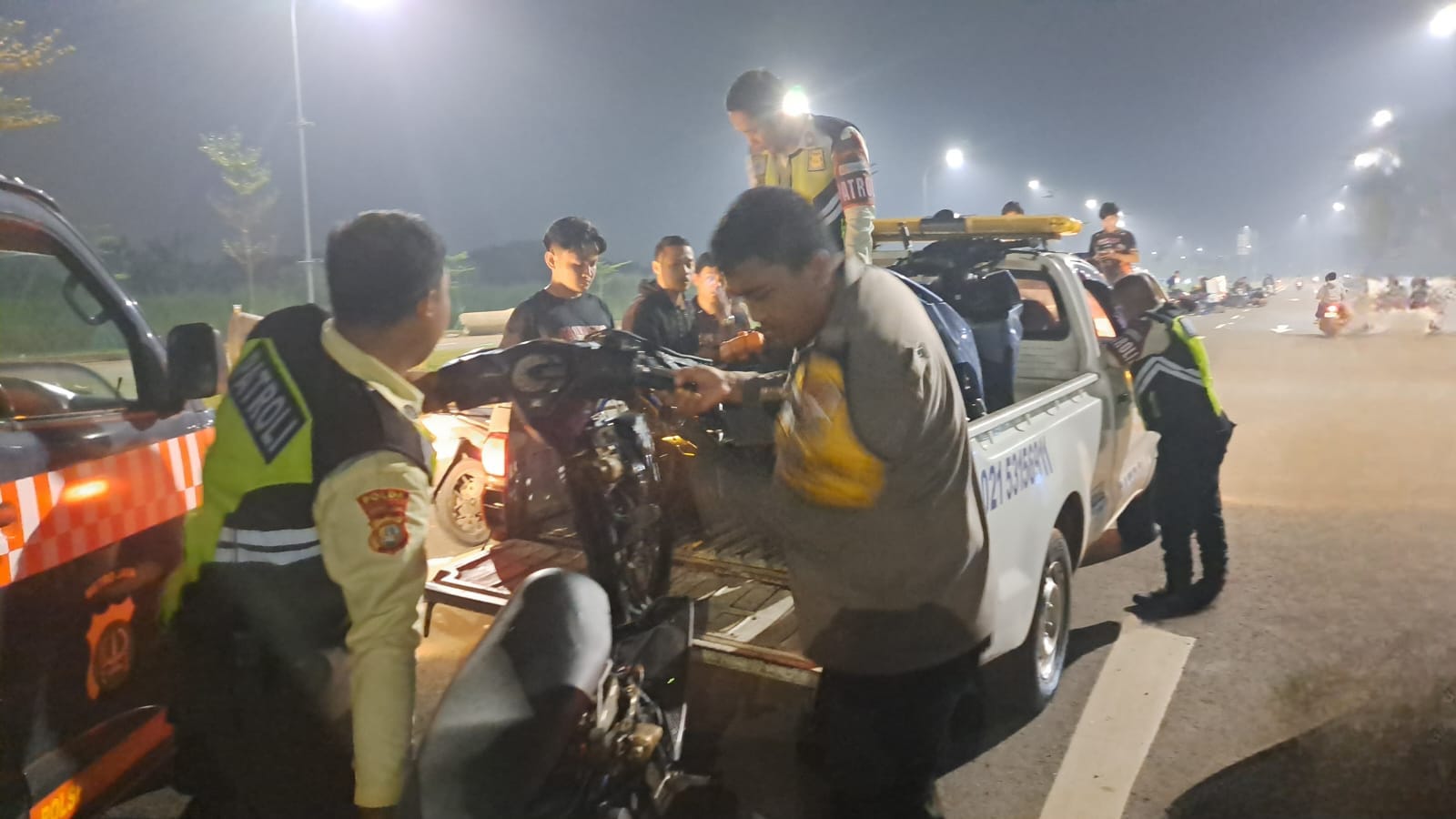 Polsek Pagedangan Amankan Dua Remaja, Cegah Konvoi Bawa Petasan Dan Balap Liar di BSD