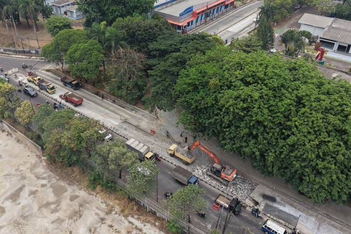 Proyek Jalan Ramp Cikokol Capai 70 Persen