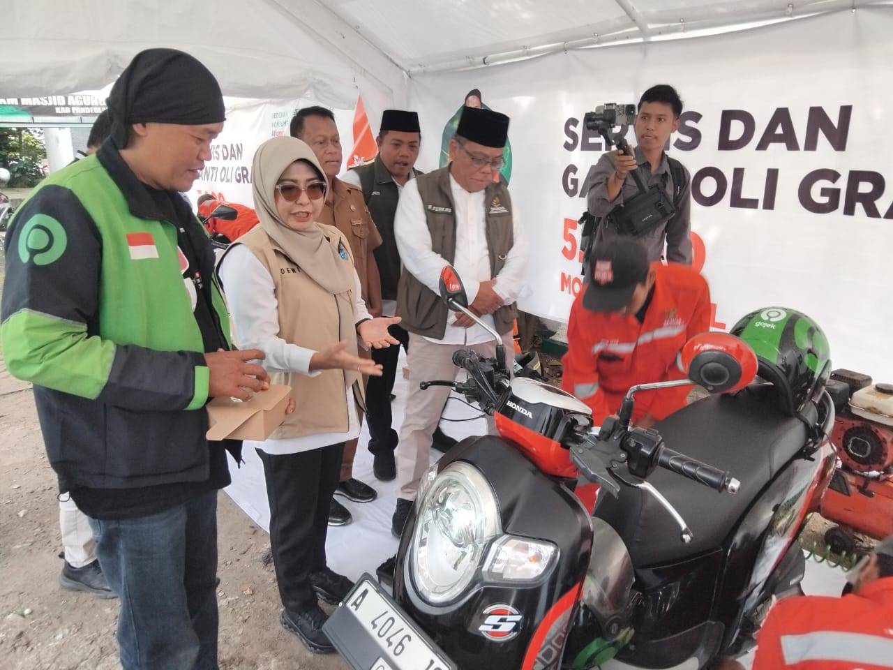 200 Pengemudi Ojek Dapat Servis dan Ganti Oli Gratis