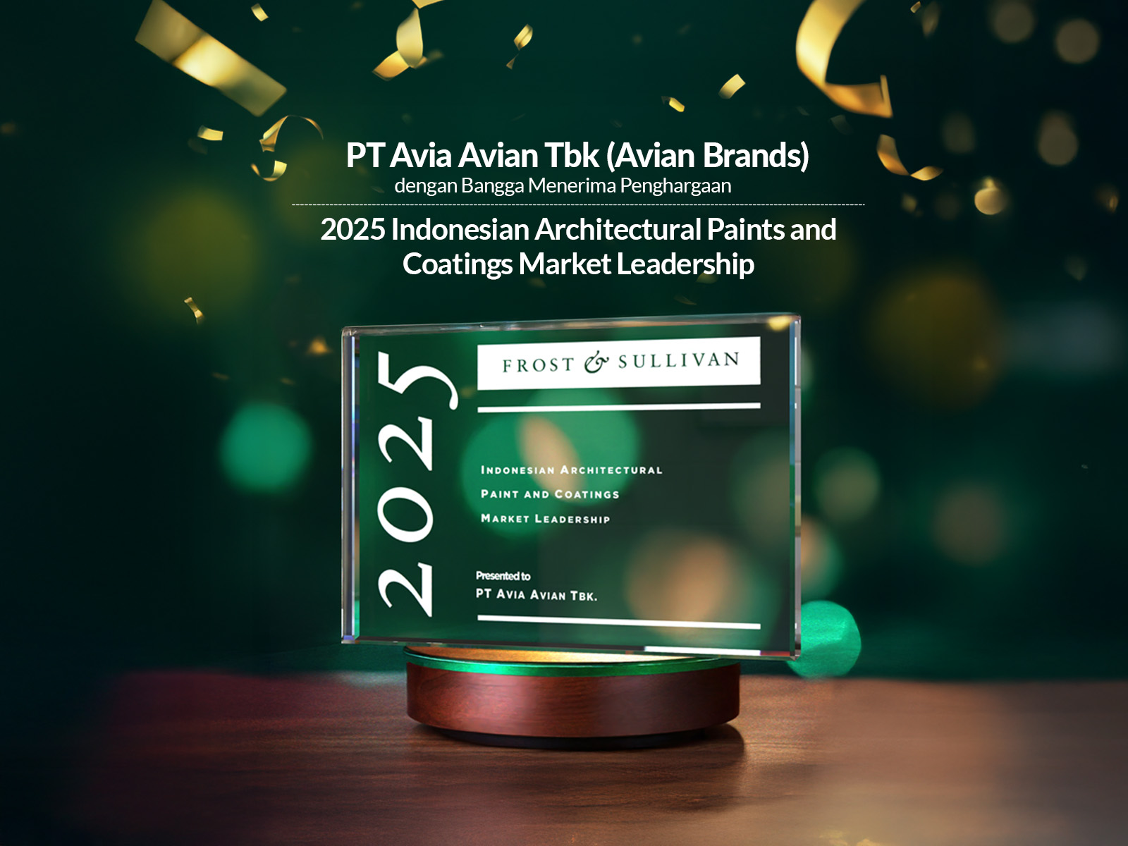 Avian Brands Pertahankan Kepemimpinan Pasar Cat Melalui Frost & Sullivan “2025 Indonesian Architectural Paints