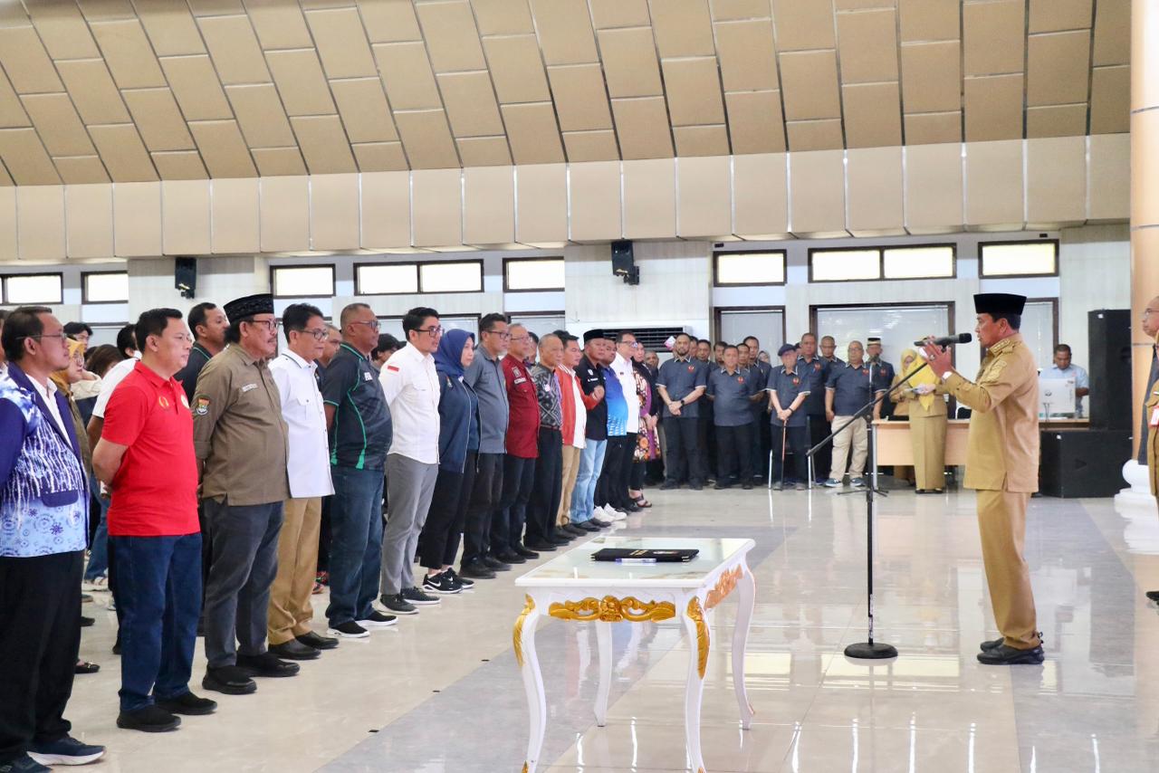 Bupati Lantik 22 Pengcab Anggota KONI Bupati Maesyal: Target Prestasi Nasional dan Internasional