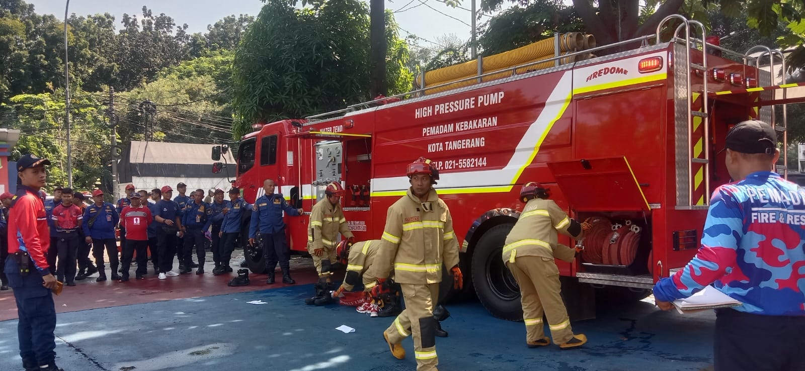 BPBD Kota Tangerang Adu Skil Anggota Damkar