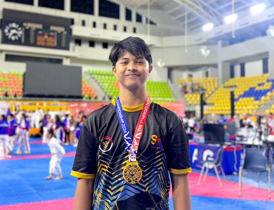 Mahardika Atlet Teakwondo Kota Serang Raih Medali Emas di Thailand