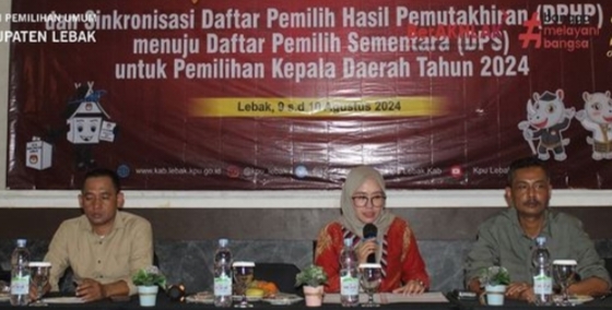 KPU Lebak Tetapkan 1.053.415 Daftar Pemilih Sementara 